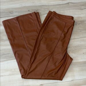 Faux Leather Trousers